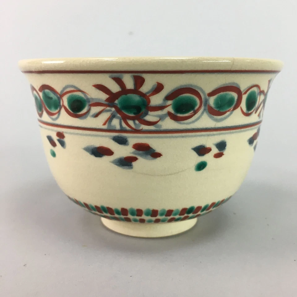 Японская чаша для чайной церемонии посуда инуяма чаван винтажная керамика красная GTB470 - Изображение 4 из 4