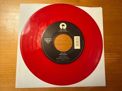 Bon Jovi - Bed Of Roses 1992 Island 314 572 770-7 45 7  Red Vinyl VG+