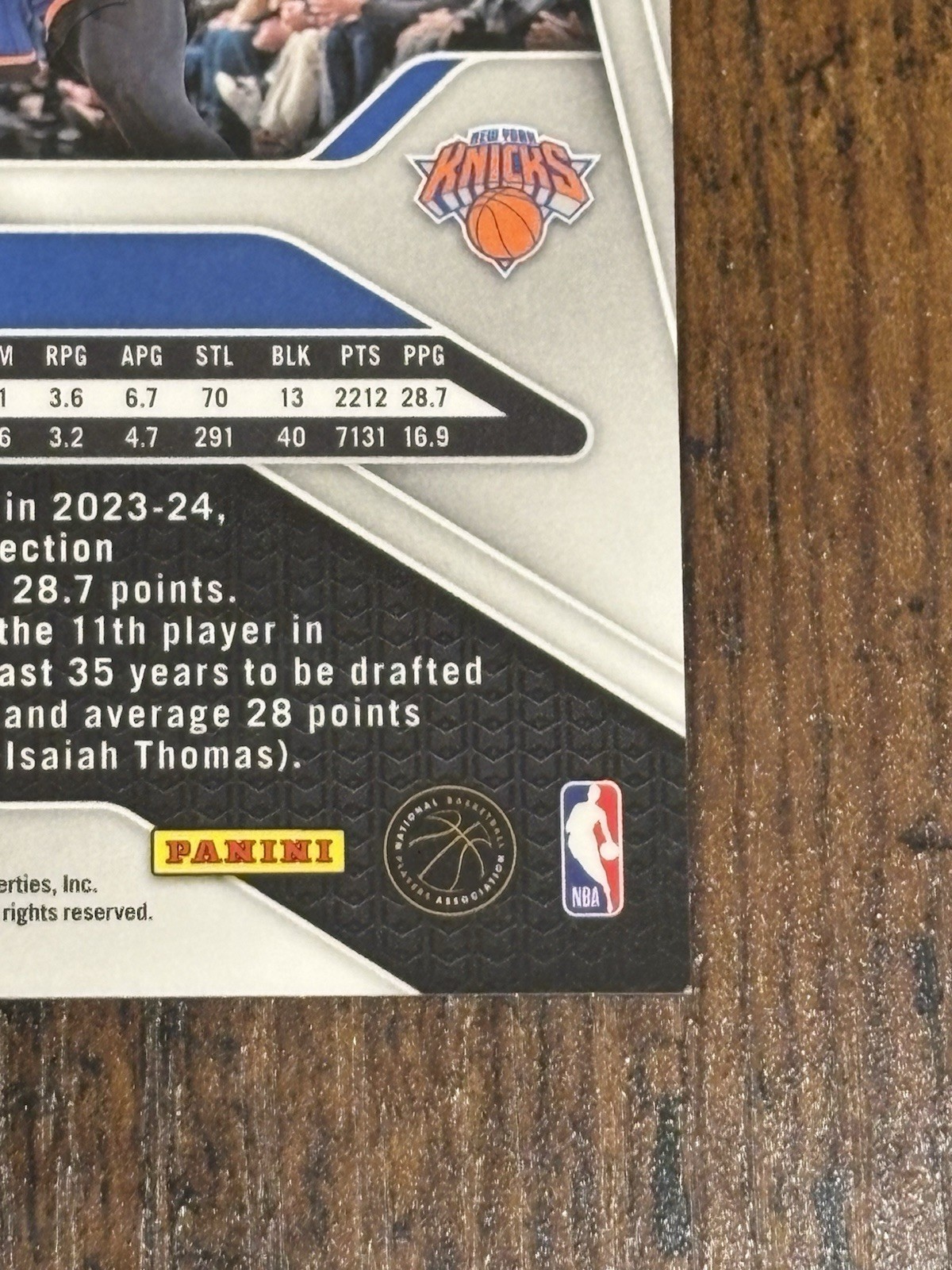 2024-25 Panini Prizm Jalen Brunson Green Schimmer Prizm 5/5=1/1 Knicks Star SSP view 9