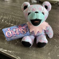 Nwt Vintage CHERISE Grateful Dead 7" Bean Bear Plush Liquid Blue Y2K