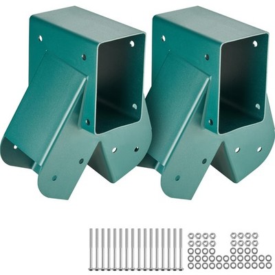 Heavy Duty A-Frame Swing Set Brackets - Carbon Steel DIY Kit for 4x4 & 4x6 Beams