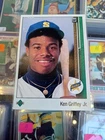 1989 Upper Deck Ken Griffey Jr. #1 Rookie RC, ERROR MISPRINT RARE ,Back Exposure