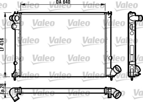 MotorküHler WasserküHler Valeo 731381 FüR 406 8B Peugeot 8E Aluminium Break 16V-image