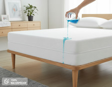 100% Baumwolle Wasserdicht Matratzenschutz Reißverschluss Bezug | Anti Bettwanzen & Hausstaubmilben