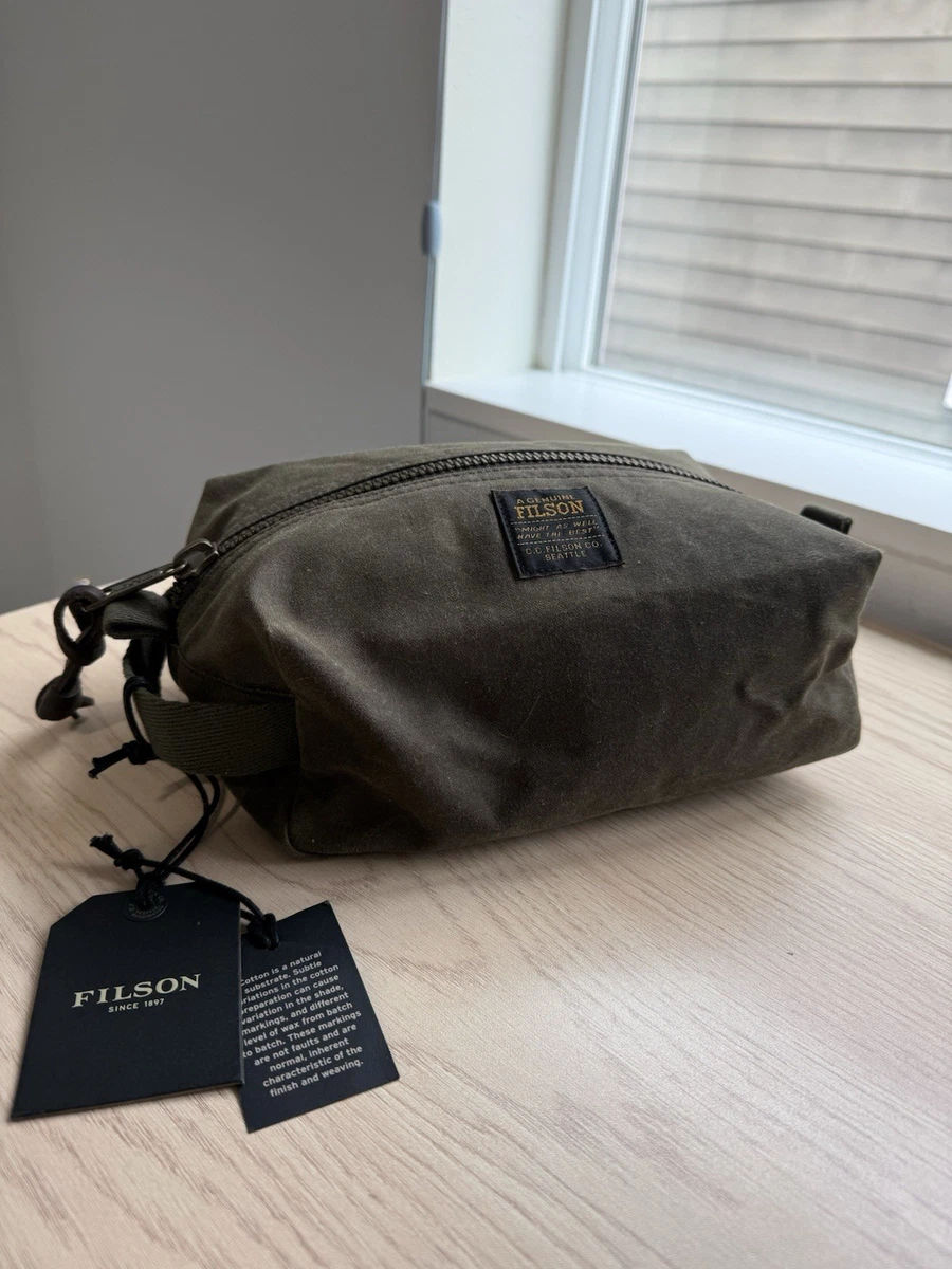 Filson Tin Cloth Travel Kit Bag - Otter Green - New With Tags!