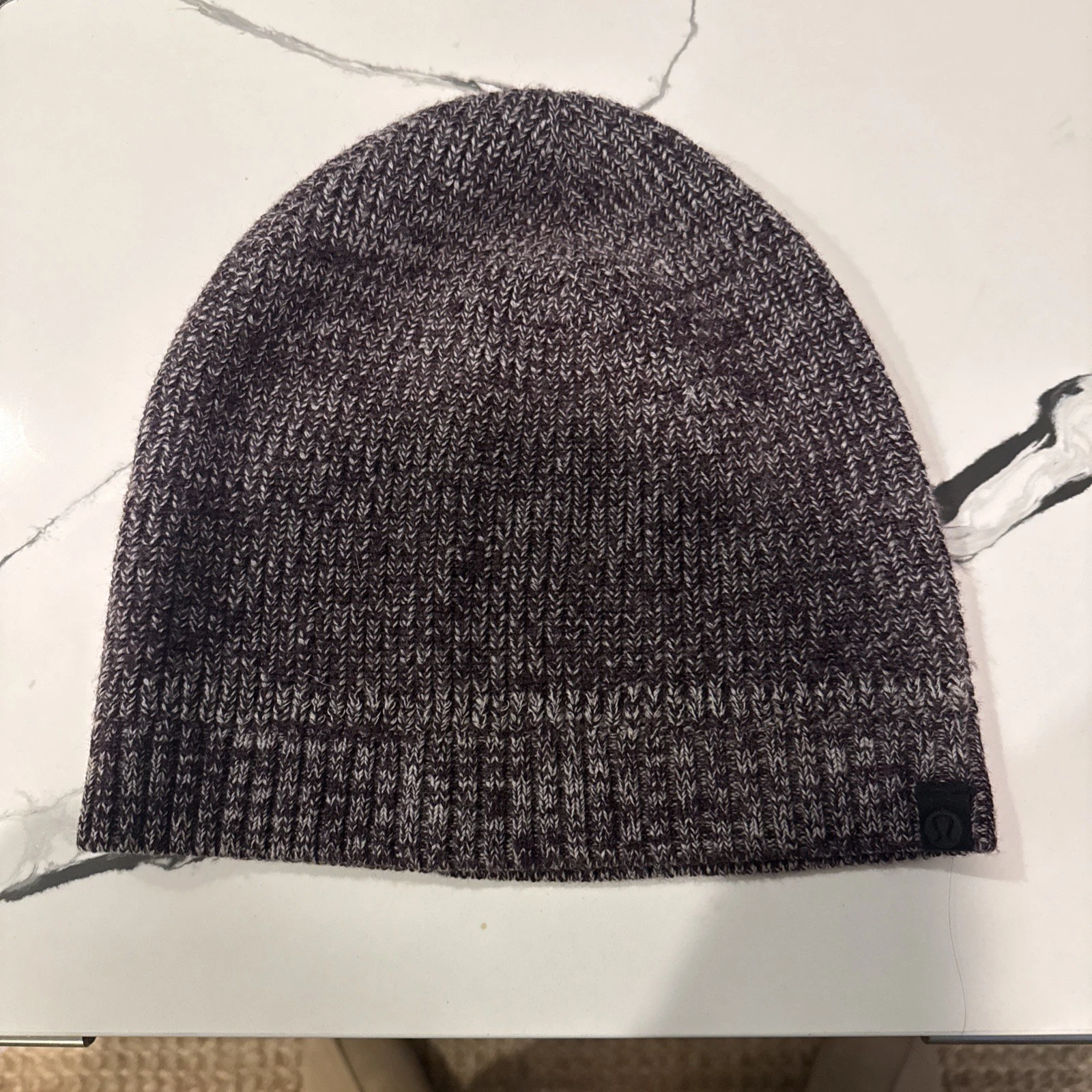 Men’s Lululemon Dark Purple And White Fall/winter Beanie Hat
