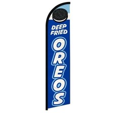 Deep Fried Oreos Windless Full Sleeve Advertising Fair Food Dessert Banner Flag