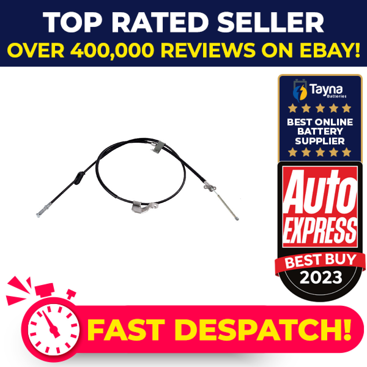 Handbrake Cable Rear Right ADH246148 Blue Print Hand Brake Parking 47510S9AE01