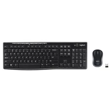 Logitech MK270 Wireless Keyboard and Mouse Combo - Black