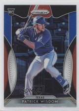 2019 Panini Prizm Red White & Blue Prizm Patrick Wisdom #72 01ba