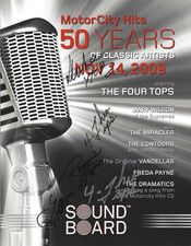 The Four Tops SIGNED 8.5x11 Concert Show Promo Photo #2 COA Autographed 2009