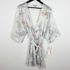 Linea Donatella Dainty Floral Short Robe Size L/XL