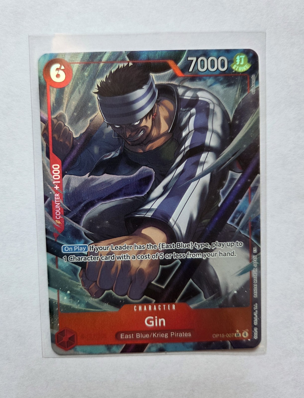 One Piece TCG Adventure on Kami's Island OP15-007 Gin (Alt Art) SR NM
