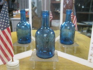 DYNAMIC 1850'S COBALT BLUE IRON PONTILED P. CONWAY SODA BOTTLER PHILADA.