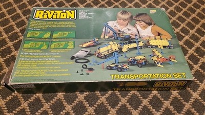 Vintage Parker Brothers RIVITON Transportation Set with Instructions