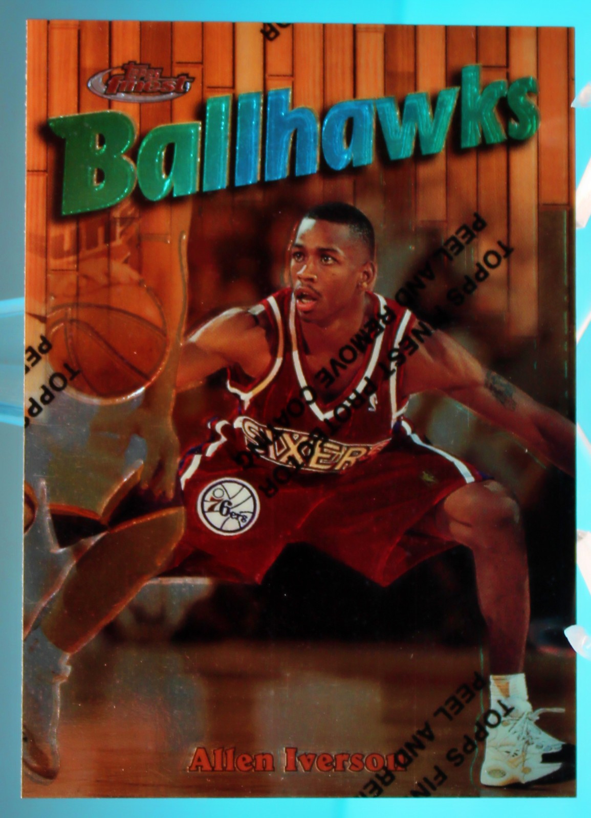 Allen Iverson 1997-98 Topps Finest #57 - Philadelphia 76ers
