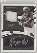 2021 Panini Immaculate Monochrome Relics Jersey 47/57 Sherten Apostel Auto 1p5