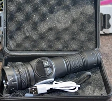 NEW IN BOX TACTICAL FLASHLIGHT-USB CHARGED (1 OF 2)