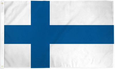 ''FINLAND'' premium waterproof flag 3x5 ft polyester banner sign Finnish EU UN
