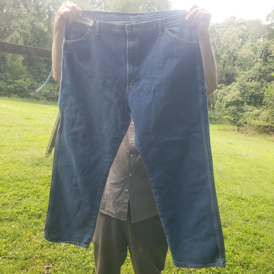 Dickies Carpenter Jeans Pants Men's 42x30 Relaxed Fit Blue Utility Work NO TAGS - Image 3 of 4