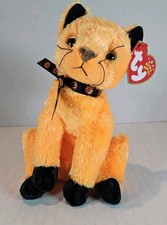 Ty Beanie Baby Scared-e Cat Oct 26, 2001 Orange Cat Plush