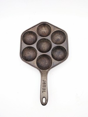 Jotul Cast Iron Pan Aebleskiver Danish Pancake Biscuit Egg Skillet Norway