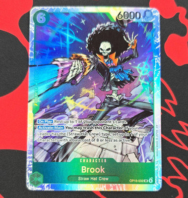 Bandai Brook SR Full Art Foil 6000 Power OP15-032 One Piece Card Game