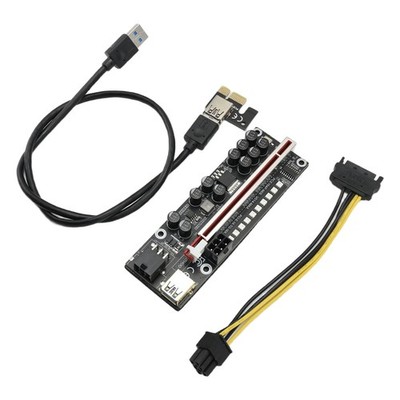 V014-MAX PCI-E Riser-Karte USB 3.0-Kabel PCI Express 1X auf 16X Extender PC8334