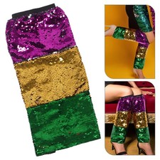 Carnival Shiny Mardi Gras Accessories Festival Sequin Leg Sleeves