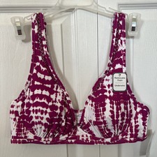 Time And Tru Woman s Swim Top Size M 8-10 Tie Dye NWT H1