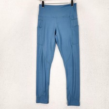 Zyia Leggings Womens 4 Blue High Rise Light N Tight 7/8 Pocket Activewear Pants