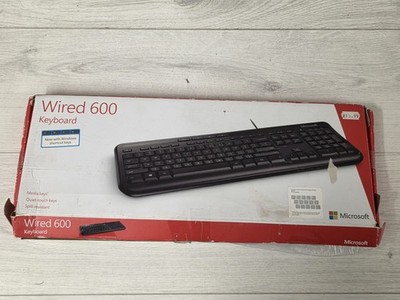 Microsoft Wired 600 Tastatur Schwarz Enhanced UK QWERTY - Neu