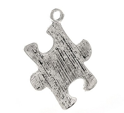 10 Autism Awareness Charms Puzzle Piece 15mm Aspergers Silver Lot of 10 10 Autism Awareness Charms Puzzle Piece 15mm Aspergers Silver Lot of 10