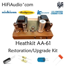 Heathkit aa-61 amp restoration kit service recap filter capacitor fix rebuild