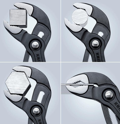 KNIPEX Tools 87 99 180 S01 2024 Holiday Bicolor Cobra® Water Pump Pliers, 7-1/4" - Picture 6 of 6