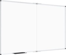 VIZ-PRO Large Dry Erase White Board/Magnetic Foldable 72 X 48 Inches,