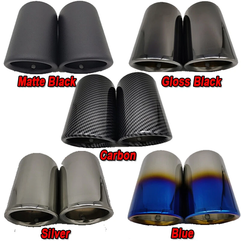 Stainless Steel Car Exhaust Pipe Muffler Tip For BMW E90 E92 325i 328i 2006-2010 - Imagem 2 de 4