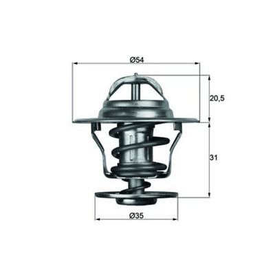 MAHLE Thermostat, Kühlmittel TX 13 87D für VOLVO V40; AUDI 100/80/A2/A4/A6/COUPE