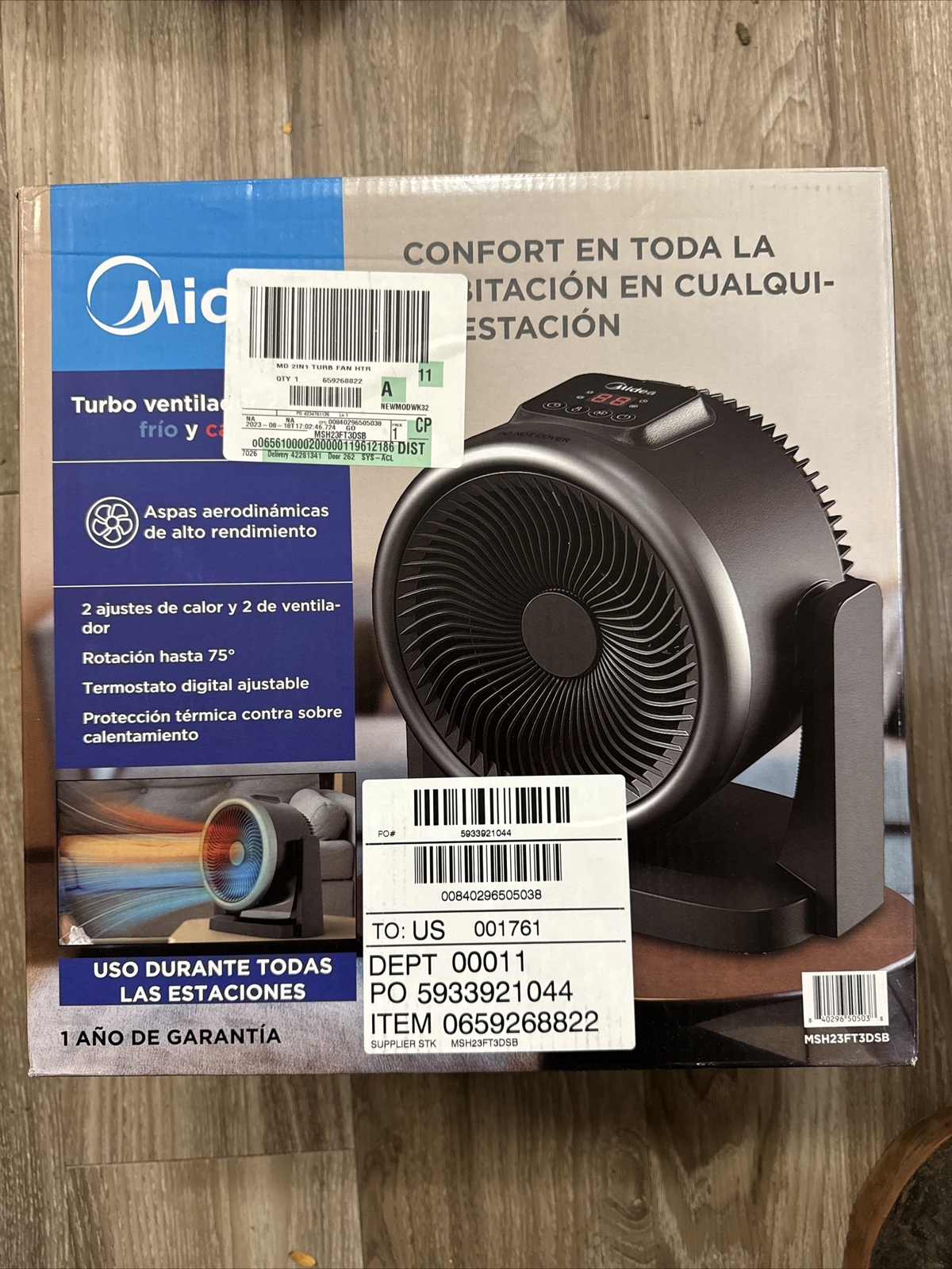 Midea 2 in 1 Turbo Heater + Fan eBay