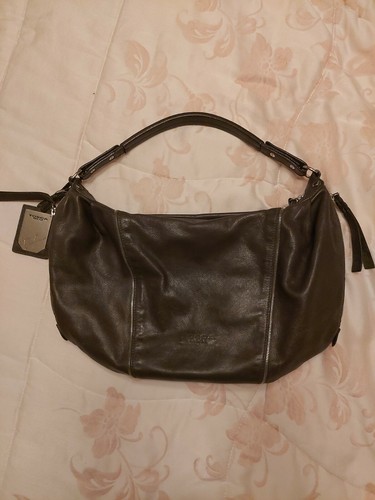 Borsa donna vera pelle TOSCA BLU modello banana a spalla grigio marrone  tortora | eBay