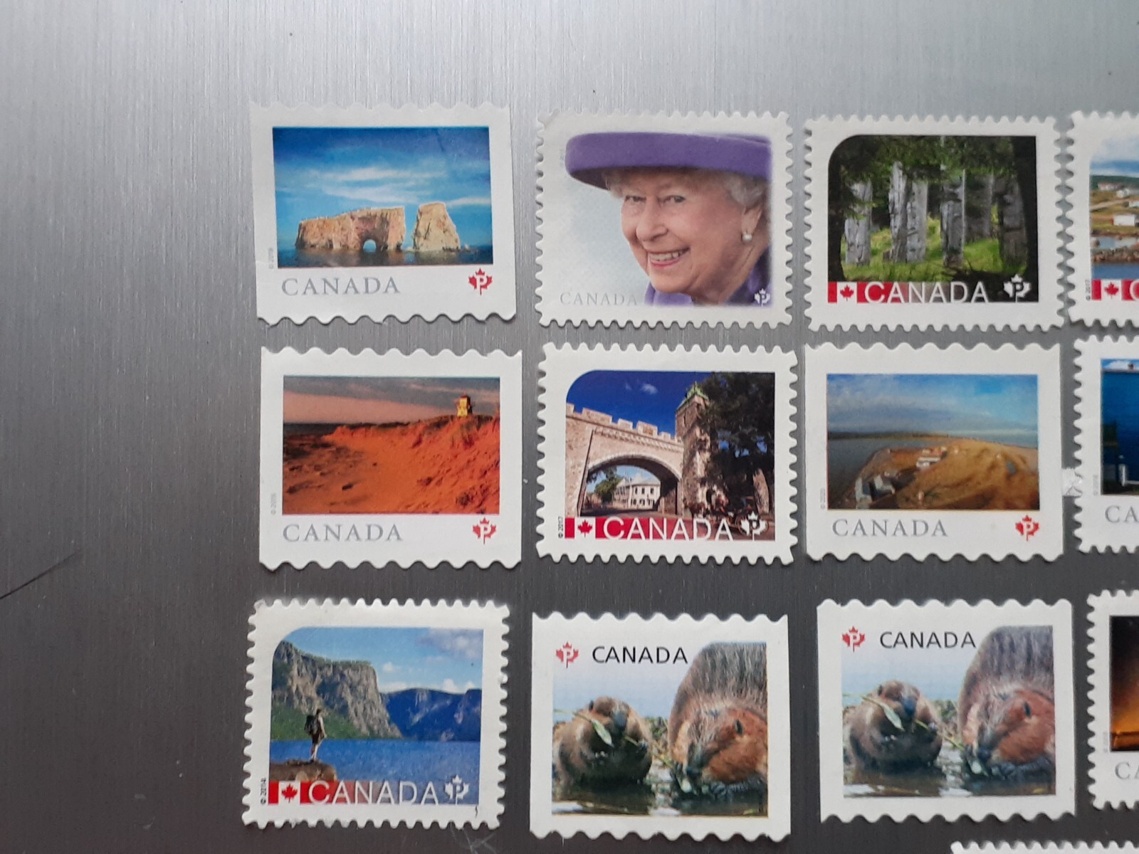 MINT Lot of 20 Canada P Stamps ALL DIFFERENT no gum 18.40 FACE VALUE