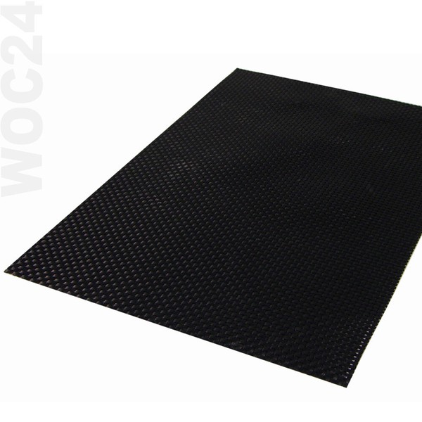 Tischset Platzdeckchen Platzmatte Platzset Abwaschbar Schwarz Kunststoff PVC-image