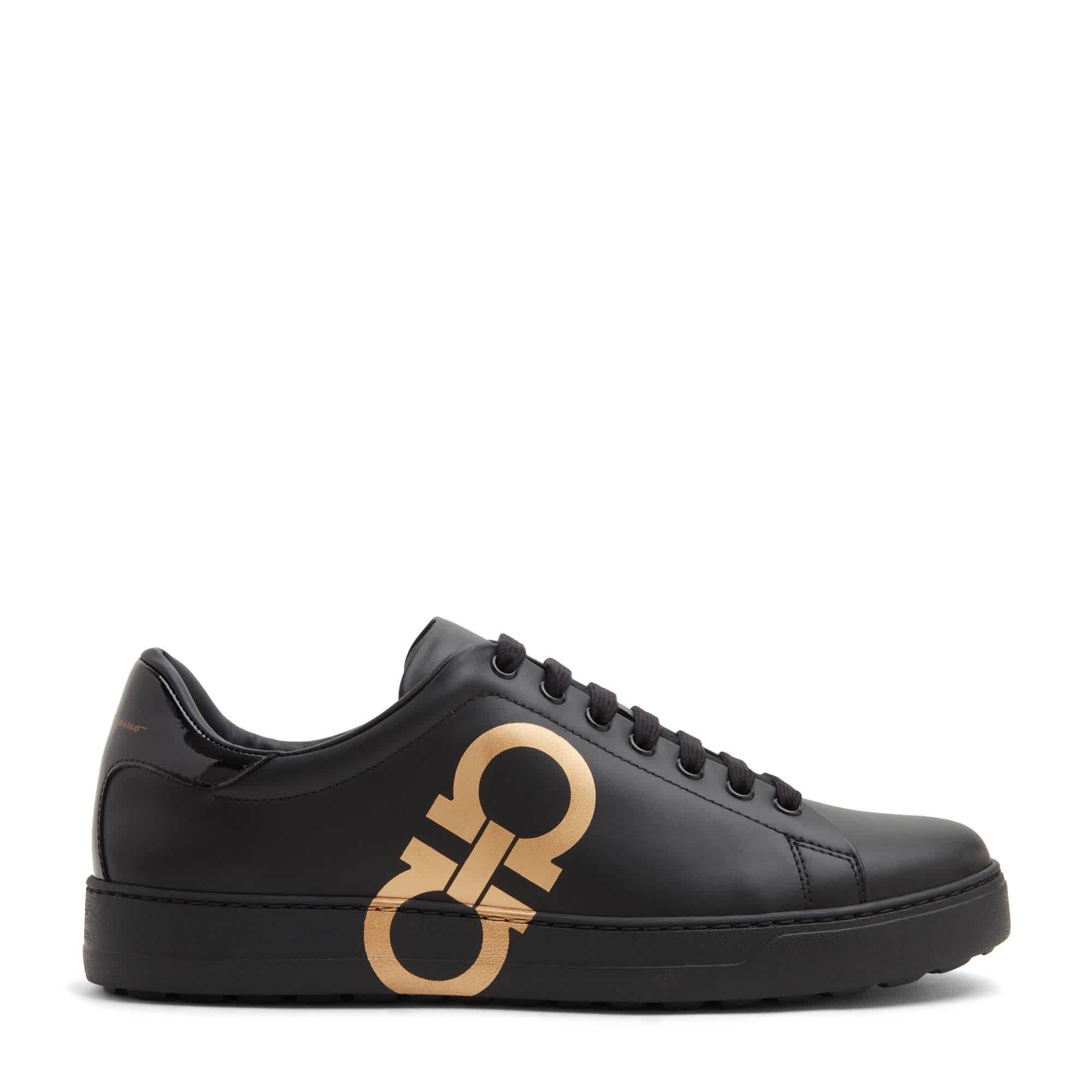 Salvatore Ferragamo Men's Black Gancini 