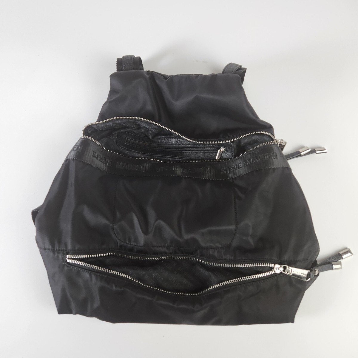 Steve Madden Mini Black Nylon Backpack Purse Madden NYC Women main image 4