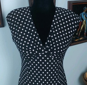 chaps polka dot dress