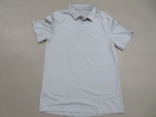 Lululemon Polo Shirt Mens Small Evolution Gray Golf Short Sleeve Stretch