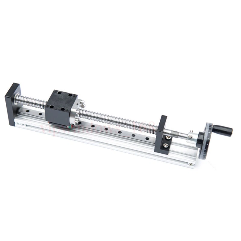 Manual Linear Rail Guide Slide Stage Actuator Ball Screw Motion Table& Handwheel - Image 2 of 4