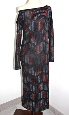 MISSONI 波模様 長袖ニット 美品 ミッソーニ MISSONI ニット セーター ロングスリーブ 長袖
