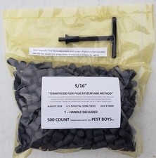 9/16" Super fast Termite drill hole plugs- W/FREE T-Handle Tool Included