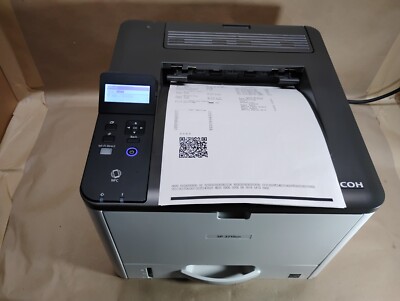 Ricoh SP 3710DN Laser Printer, 455 Pages, Wi-Fi Direct Ethernet USB 100% Toner